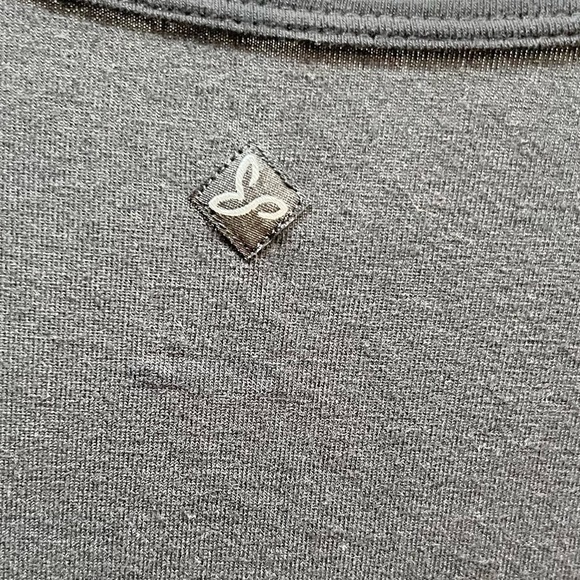 Prana Black & Maroon Colorblock Paisley Recycled Polyester Dress Sz M - Picture 7 of 9